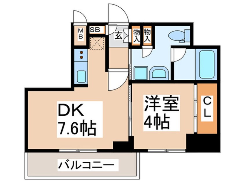 間取図 リンクハウスなんば大国