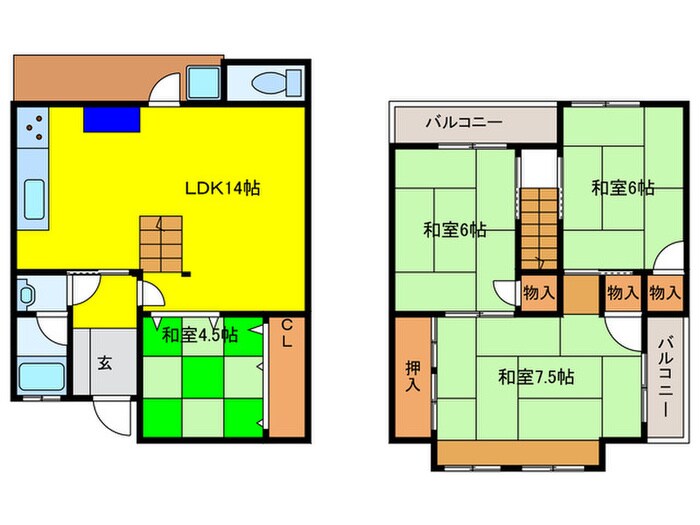 間取り図 惣社２丁目戸建