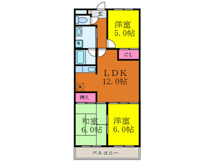 間取図 エクセレント千里丘