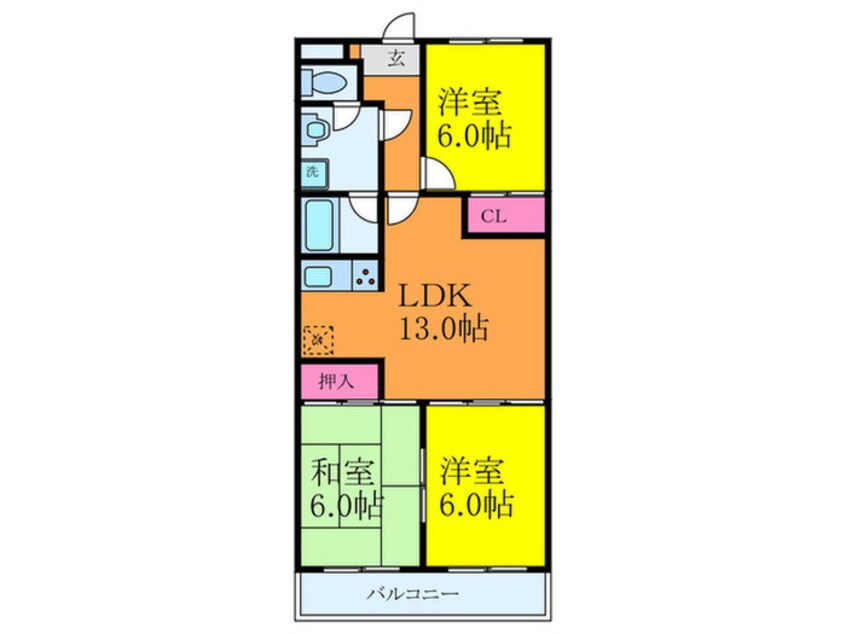 間取図 エクセレント千里丘