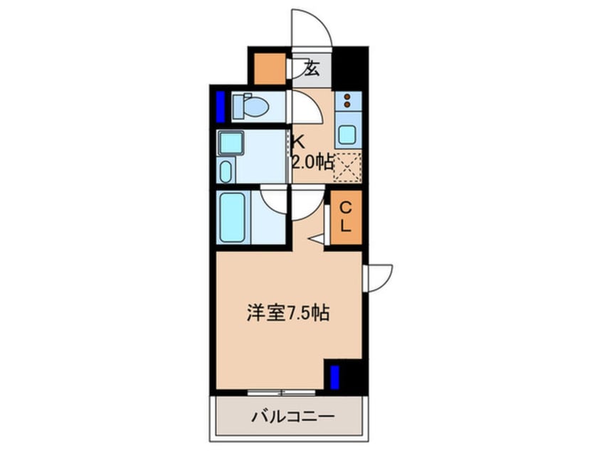 間取図 仮)ﾛｲﾔﾙﾊﾟｰｸﾋﾙｽﾞうめきた