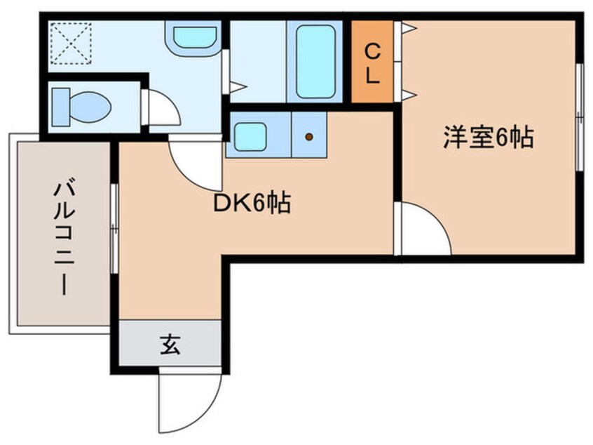 間取図 カ－ザ布施