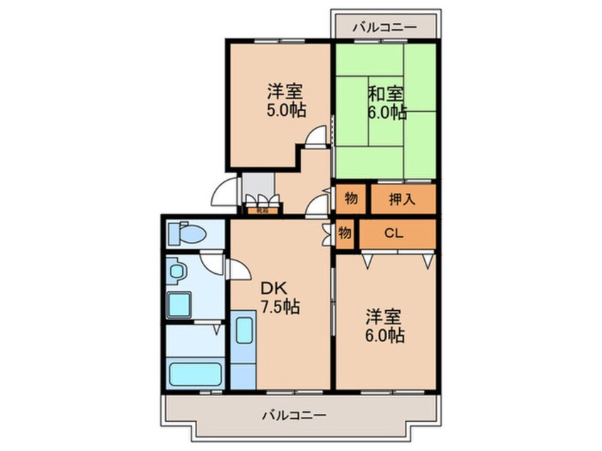 間取図 えくれーる高槻