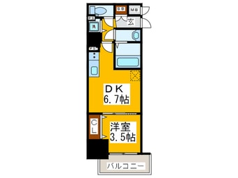 間取図 ﾚｵﾝｺﾝﾌｫｰﾄ堀江公園(1203)