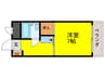 ロイヤルコート松虫 1Rの間取り