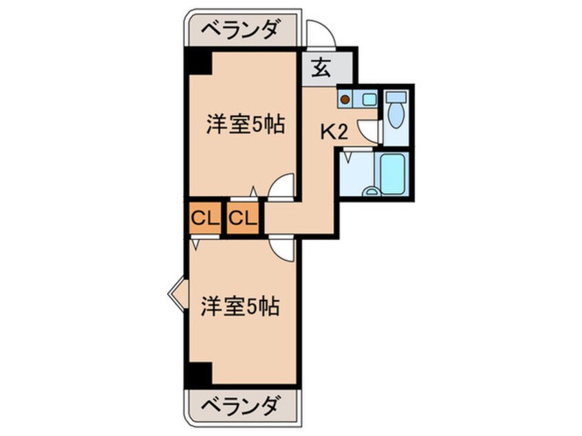間取図 シロハイヌ名神町