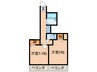 シロハイヌ名神町 2Kの間取り
