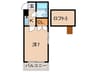 アルファーハウス リベラ 1Kの間取り