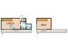 甲南オ－キッド 1LDKの間取り