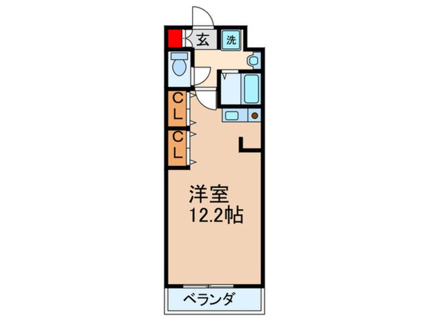 間取図 Ｍ　ＰＬＡＺＡ津田駅前１２番館