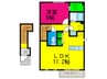 メゾンカルムⅠ 1LDKの間取り