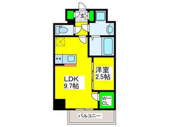 間取図 AFFLUENCE難波EAST