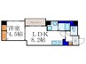 サンクチュアリ御池御前 1LDKの間取り