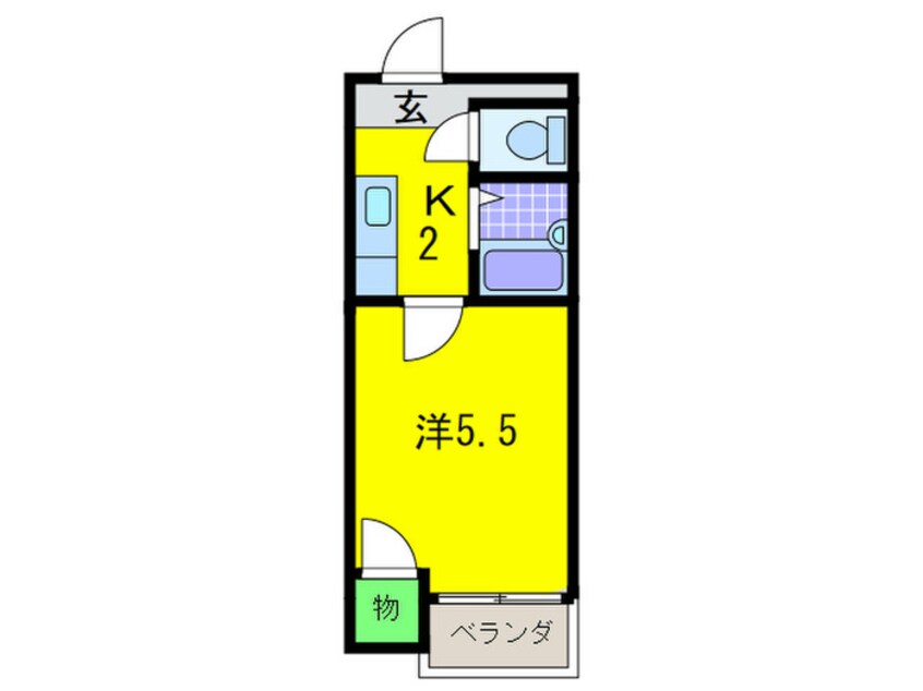 間取図 パ－クライフ住吉