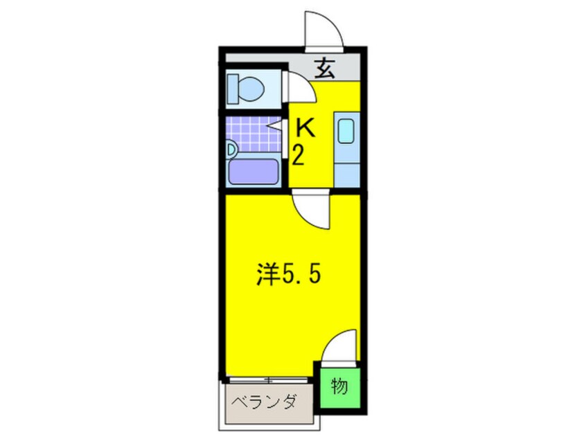 間取図 パ－クライフ住吉