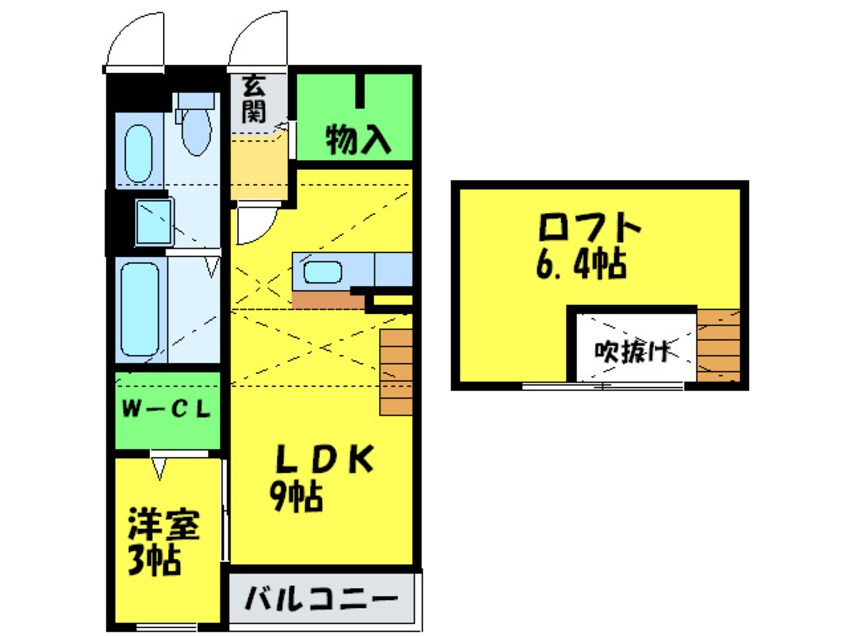 間取図 ソレイユ・イ－ストＡ棟