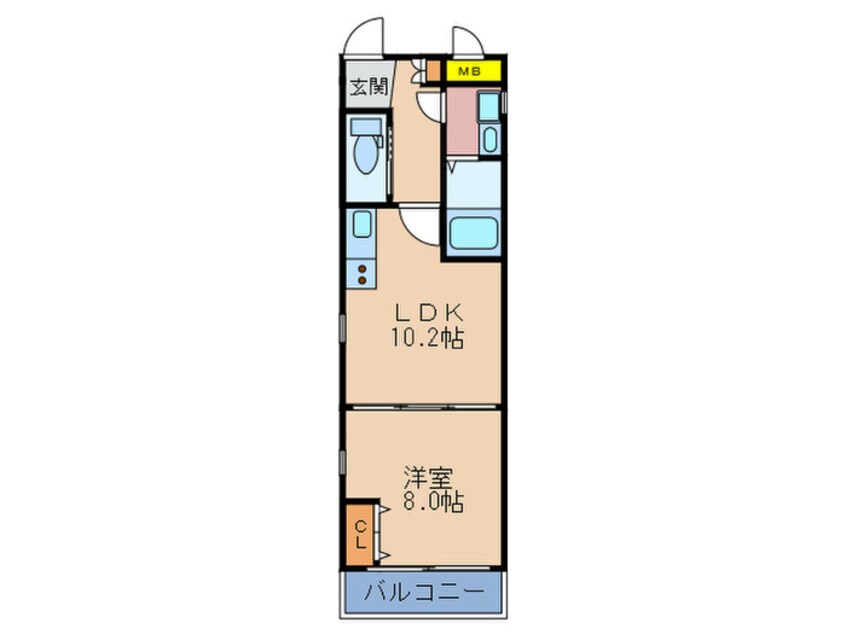 間取図 アルビオン西梅田