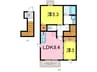 グレンコート岡本 2LDKの間取り