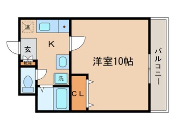 間取図 ﾜﾝﾙ-ﾑ草津西矢倉