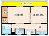 吉田マンション 2Kの間取り