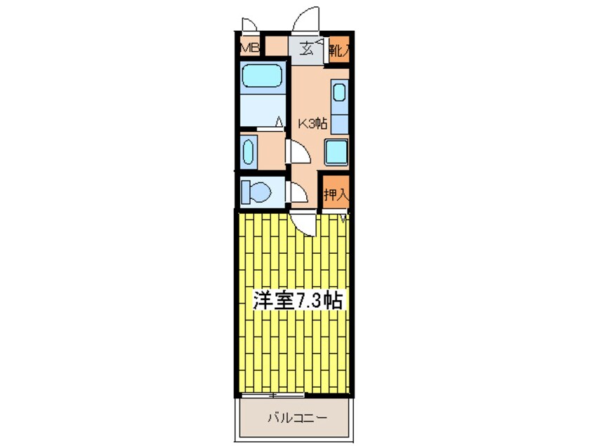 間取図 Ｖｅｎｔｉｃｅｌｌｏ京町