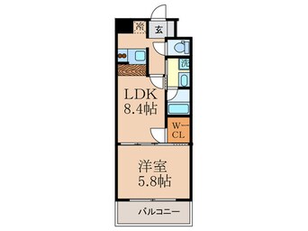 間取図 ニッケノ－ブルハイツ江坂