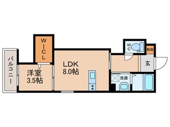 間取図 仮）大西１丁目Ｃ棟共同住宅