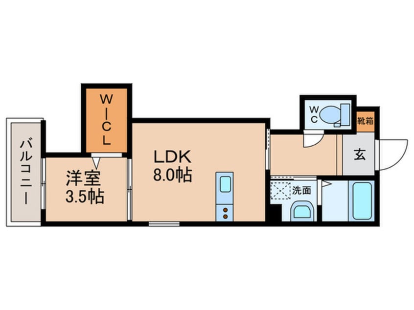 間取図 仮）大西１丁目Ｃ棟共同住宅