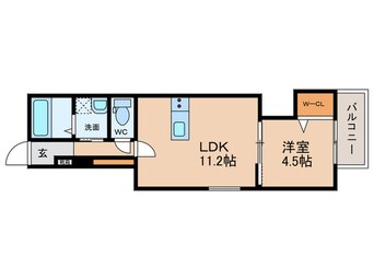 間取図 仮）大西１丁目Ｃ棟共同住宅