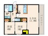 レジデンスラク－オ 2LDKの間取り