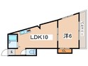 越部アルプス山坂の間取図