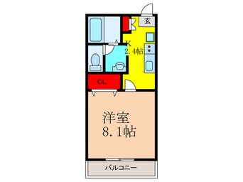間取図 キオラ上穂