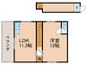 やぶうちビル 1LDKの間取り