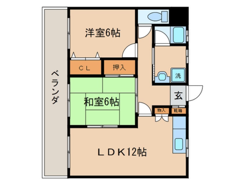 間取図 Ｇｒｅｅｎ　Ｃｏａｔ