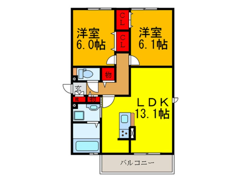 間取図 クアトロforユー