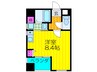 パーソナル10ばん館 1Rの間取り