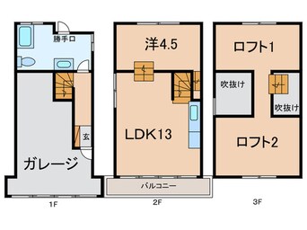 間取図 星陵台６－２－７貸家