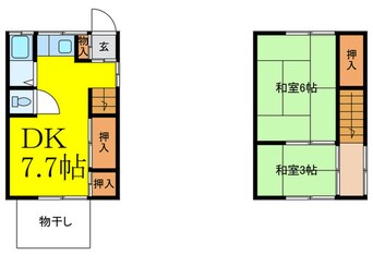 間取図 安岡寺町テラスハウス