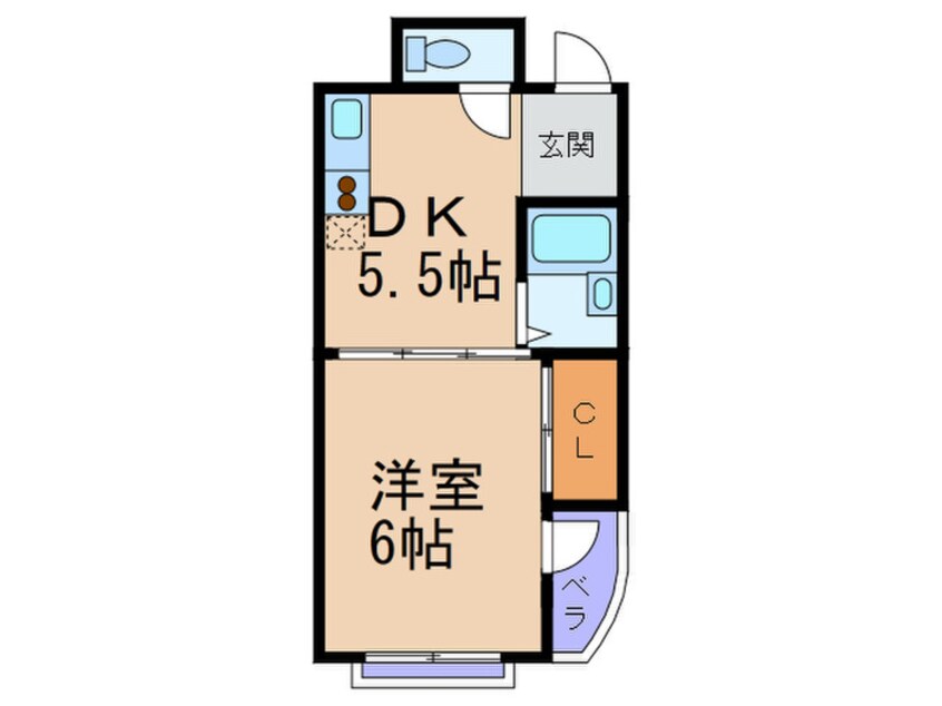 間取図 コーポインデアン