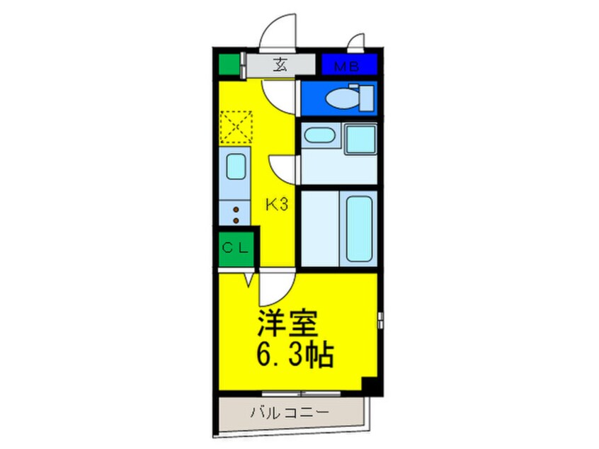 間取図 ル・クール住吉大社