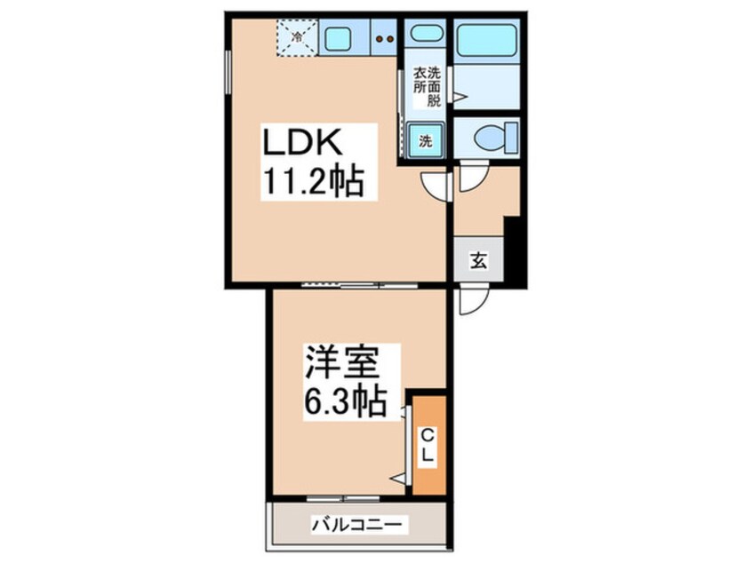 間取図 フジパレス泉佐野