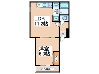 間取図 フジパレス泉佐野