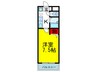 すとりぃむ２１ 1Kの間取り