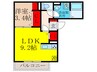 D-room川岸町 1LDKの間取り