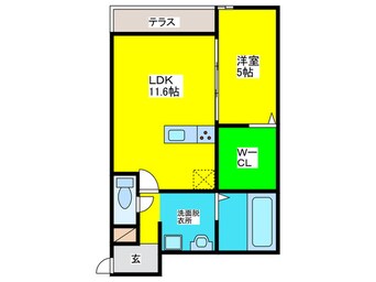 間取図 メゾンシュシュA棟