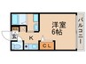 コ－ト桂 1Kの間取り