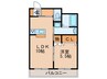 コンフォールメゾン 1LDKの間取り
