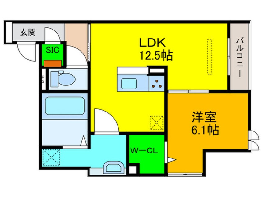 間取図 パサログランデ鳳中町