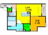 パサログランデ鳳中町 1LDKの間取り