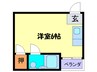 エヴ夕凪 1Rの間取り